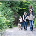 hiking family