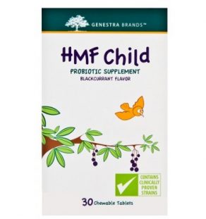 HMF Child, Genestra, supplement, probioitc, child probiotic, chewable probiotic, flavoured probiotic, gut health, digestive health