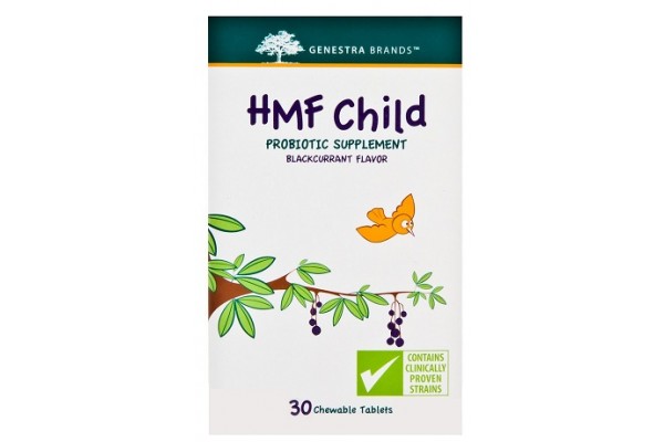 HMF Child, Genestra, supplement, probioitc, child probiotic, chewable probiotic, flavoured probiotic, gut health, digestive health