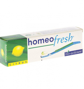 Homeofresh TP Citrus, homeopathic toothpaste, flavoured toothpaste, natural toothpaste, gum health, mouth health, gum inflammation, oral health
