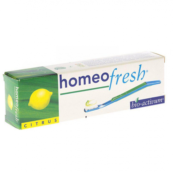 Homeofresh TP Citrus, homeopathic toothpaste, flavoured toothpaste, natural toothpaste, gum health, mouth health, gum inflammation, oral health