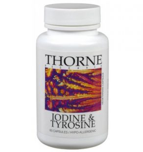 Iodine & Tyrosine, supplement, Thorne, thyroid health, thyroid support, thyroid