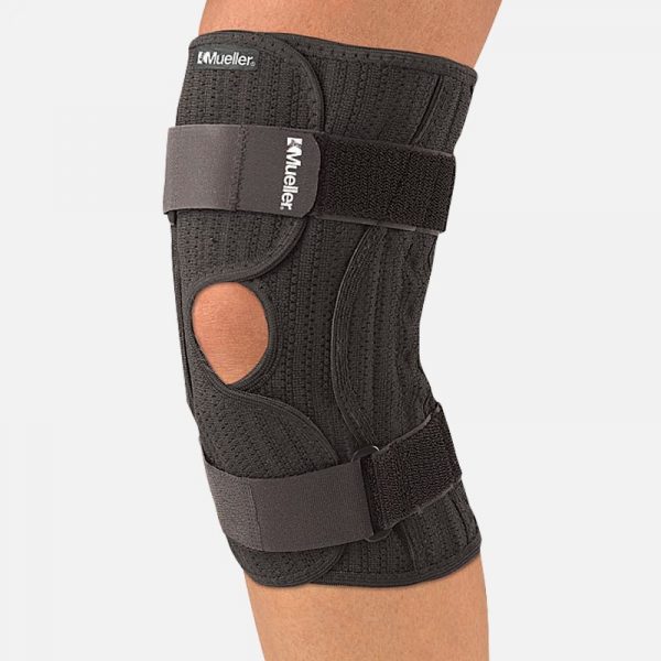 Mueller Elastic Knee Brace, knee compression, knee brace, knee support, knee swelling, knee pain, knee alignment,