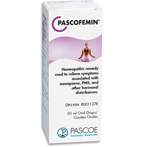 PASCOFEMIN Drops, homeopathic remedy, supplement, hormone regulation, menopause, hot flashes, PMS, hormone inblance