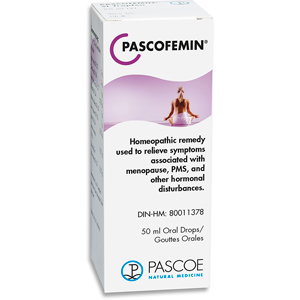 PASCOFEMIN Drops, homeopathic remedy, supplement, hormone regulation, menopause, hot flashes, PMS, hormone inblance