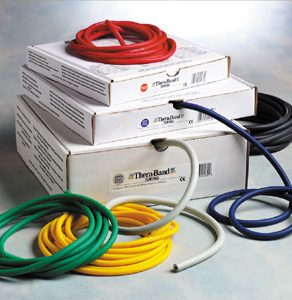 TheraBand Exercise Tubing, exercise tubing, tubing, stregthening and exercise, stregthening