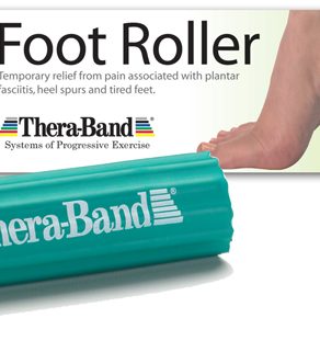 Foot Roller, Theraband Foot Roller, aches, pains, strains, foot care, plantar faciitis, anti-inflmmatory