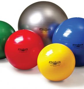 Theraband Exercise Ball, exercise ball, exercise and strengthening, back pain, posture