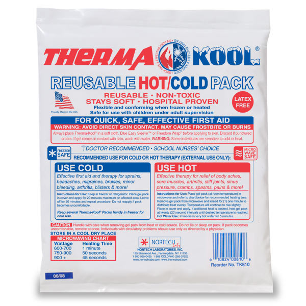 Therma-Kool Hot Cold Pack, injury rehabilitation, aches, strains, pains, Ice Pack, Hot Pack, Injury relief, self care, anti-inflammatory