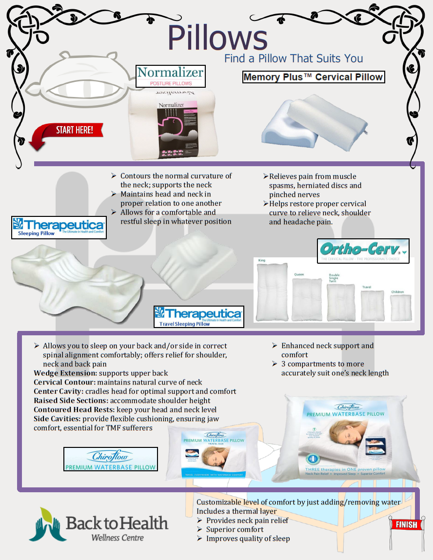Pillows — Back to Health Wellness Centre