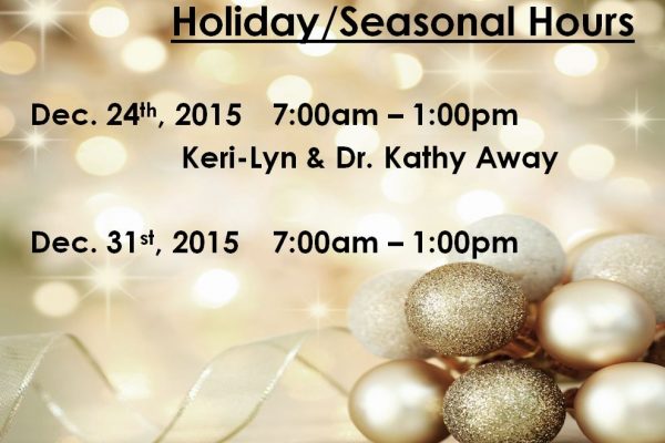 Holiday Hours