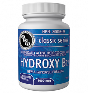 Hydroxy B12 AOR, supplement, B vitamins, B12, B12 lozenge, methylation