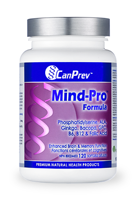 Mind-Pro formula canprev, antioxidant, supplement, cognitive function, cognitive health, brain health, brain support, memory,