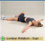 Lumbar rotation- supine